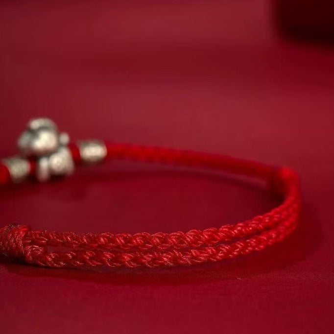 2026 Zodiac Horse Bracelet–Red String “Wealth Arrives Swiftly”