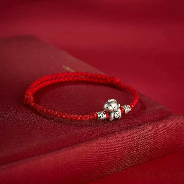 2026 Zodiac Horse Bracelet–Red String “Wealth Arrives Swiftly”