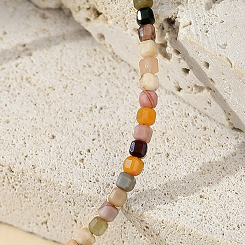 Agate fortune bag bracelet agate detail