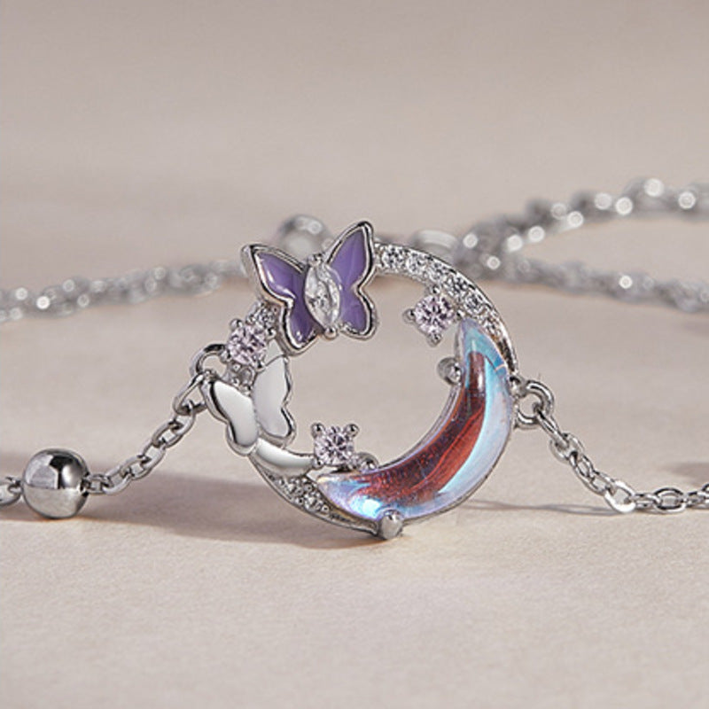 Close view of the butterfly moon centerpiece