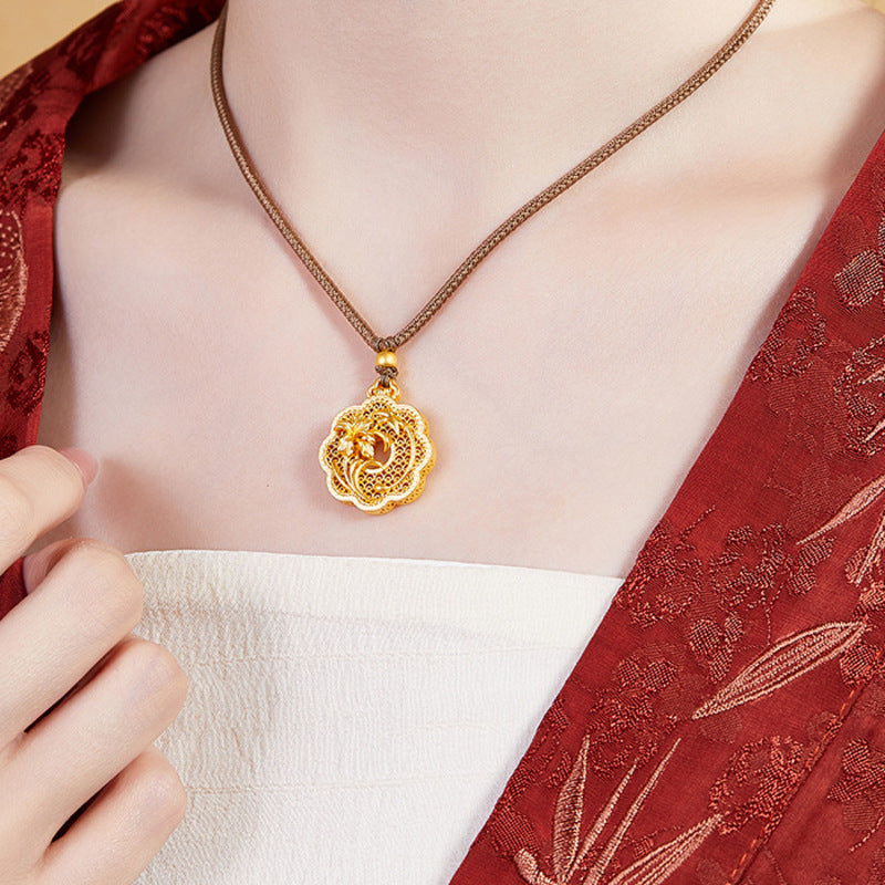 Second original model view of the orchid pendant