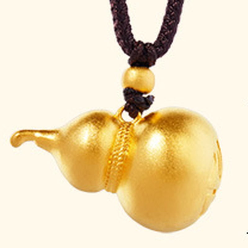 Original Style 2 gourd pendant photograph on cream