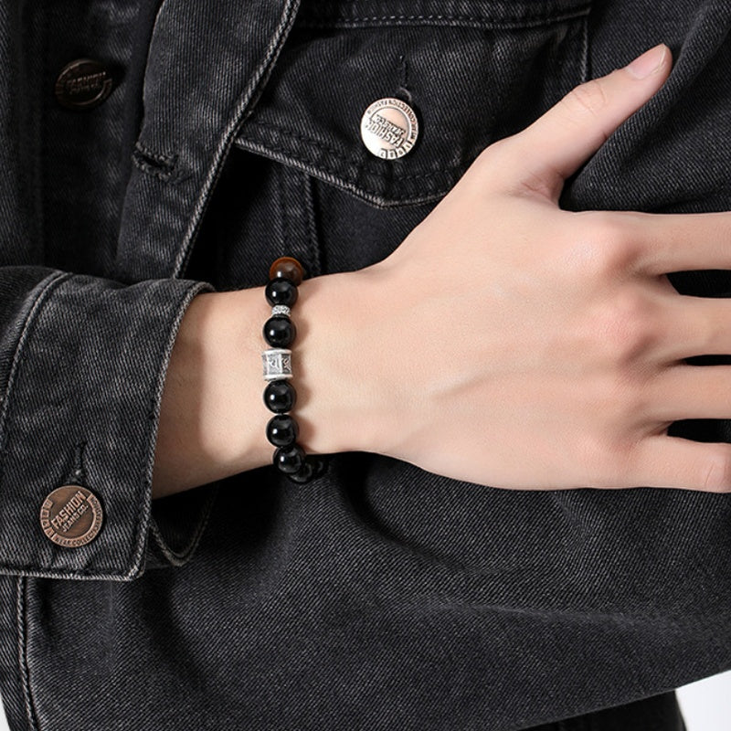 Original model wrist view of the mantra bracelet