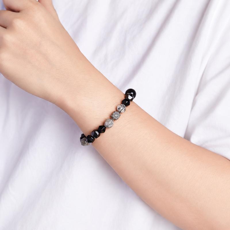 Second supplier wrist view of the Bagua bracelet