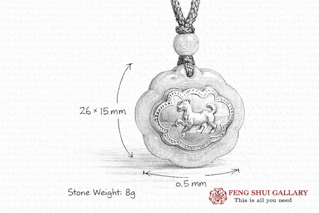 24k Gold 12 Chinese Zodiac Lucky Amulet White Jade Pendant Necklace