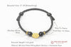 999 Sterling Silver & Obsidian Fortune Bracelet – Handmade Lucky Ruyi Knot Design