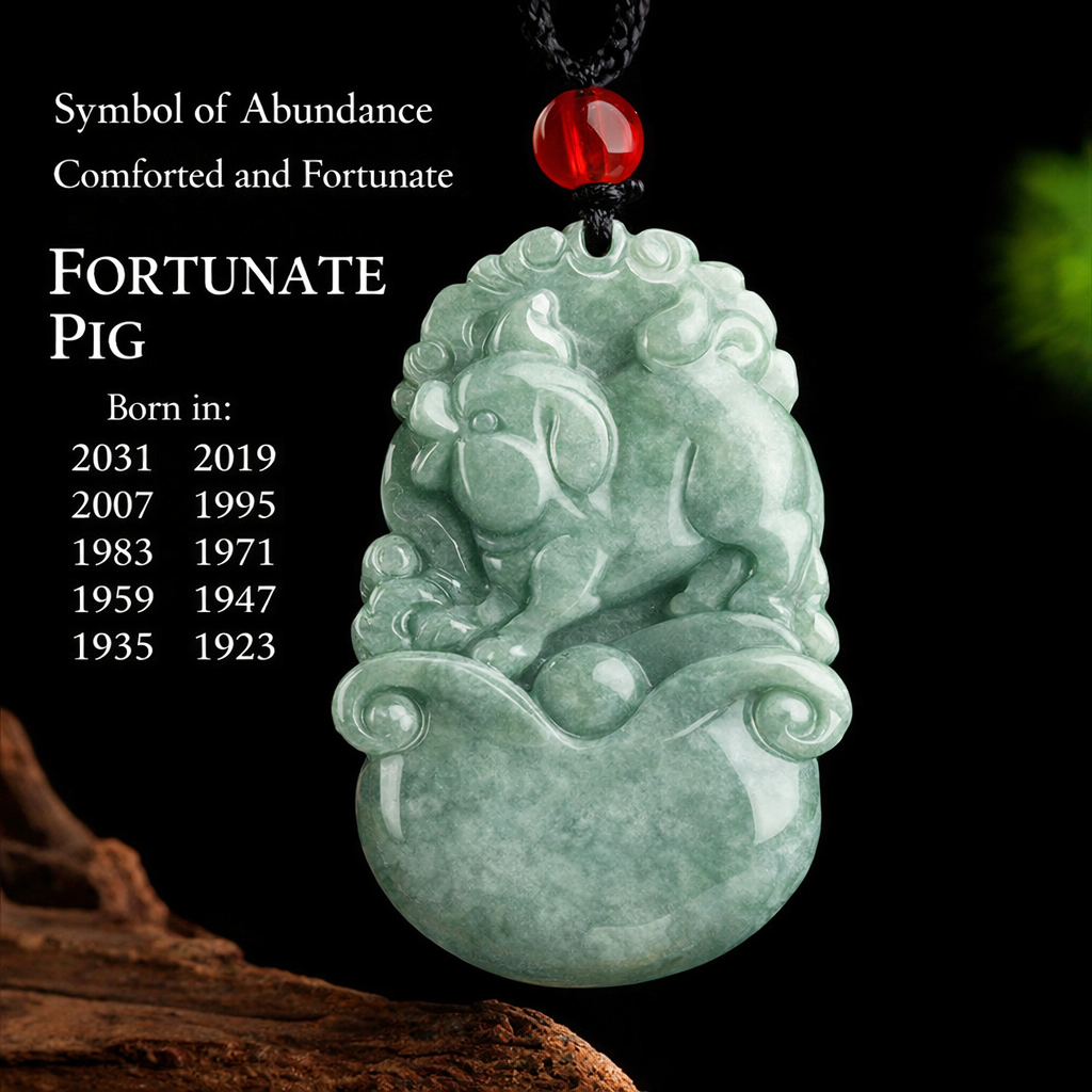 Twelve Zodiac Fortune Guardian Jade Pendant Collection