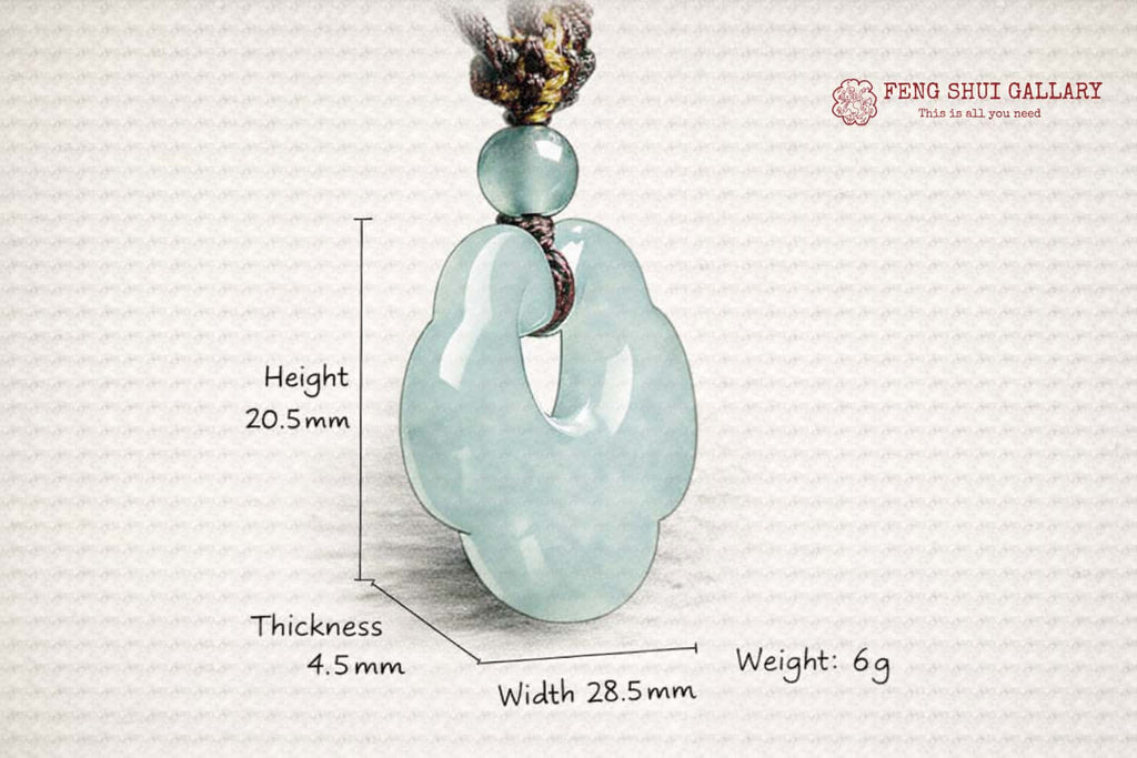 Fortune Harmony Ruyi Jade Pendant Necklace