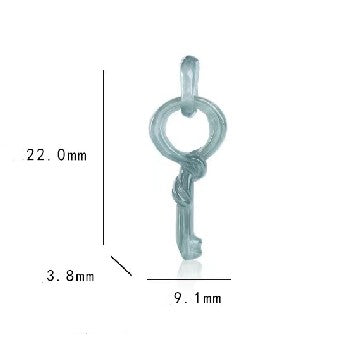 Fengshui Key Necklace-Natural Ice Jade