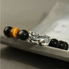 999 Silver Pixiu Gold Obsidian Bracelet-Attract Luck