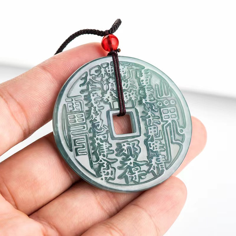 Feng Shui Bagua Jade Pendant-Energy Flow