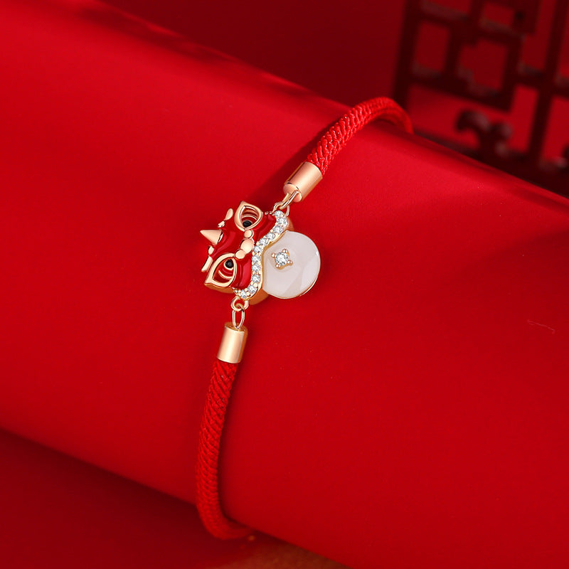 Red String Bracelet-Fengshui Lion