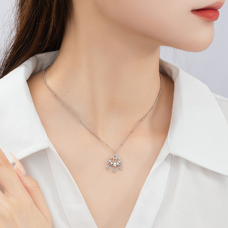 Ruyi Lock Pearl Necklace-Wishes for Peace & Happiness
