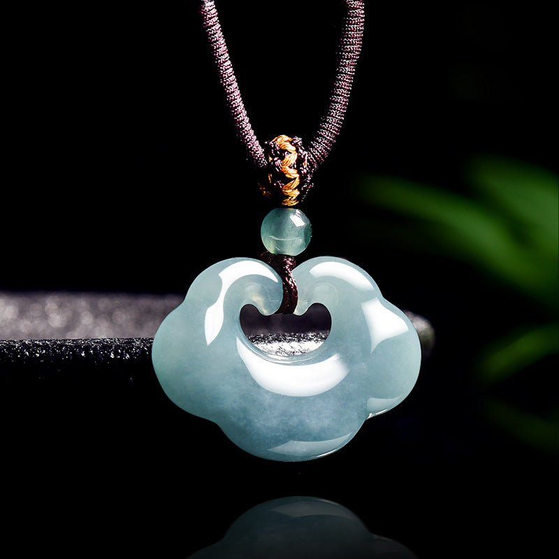 Fortune Harmony Ruyi Jade Pendant Necklace