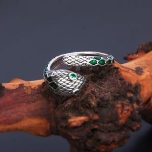 Mysterious Snake Silver Ring-Wisdom and Intuition