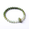Green Jade Gradient Bead Bracelet – Calm Flow & Balance Energy