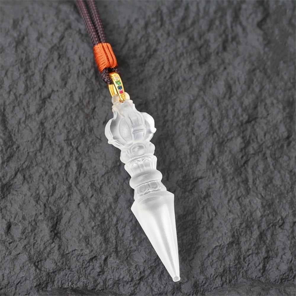 Vajra Phurba Liuli Pendant – Protection, Clarity & Spiritual Strength