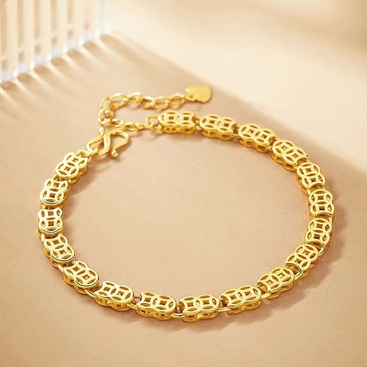 Wealth Coin Bracelet-Good Fortune and Prosperity