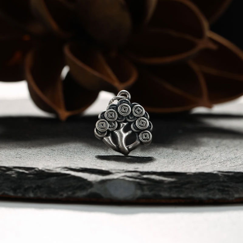 Money Tree Fine Silver Necklace-A Wish for Prosperity