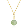 Green Jade Stone Fengshui Pendant Necklace