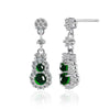 Wulu Green Jade Wealth Earrings