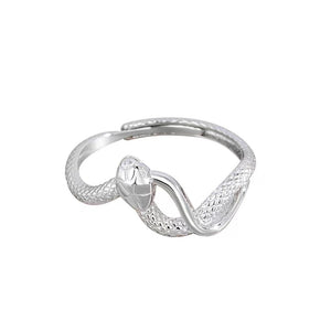 Spiritual Snake Silver Ring-Passion & Determination