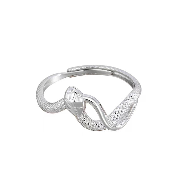 Spiritual Snake Silver Ring-Passion & Determination