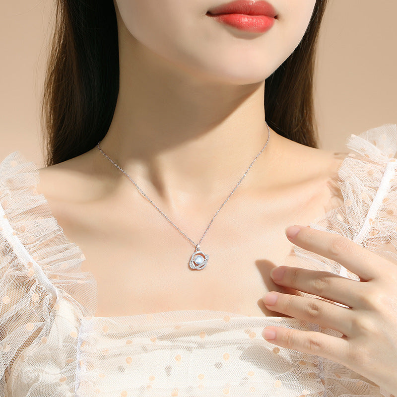 You Are My Universe-Star & Planet Sterling Silver Necklace