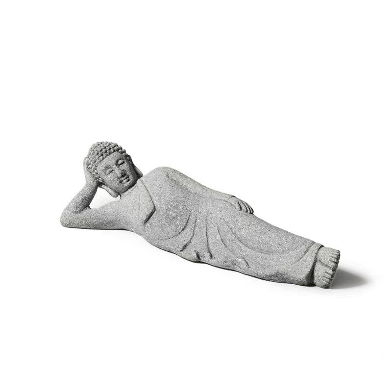 Buddha Stone Statue-Handmade Home Meditation Decor