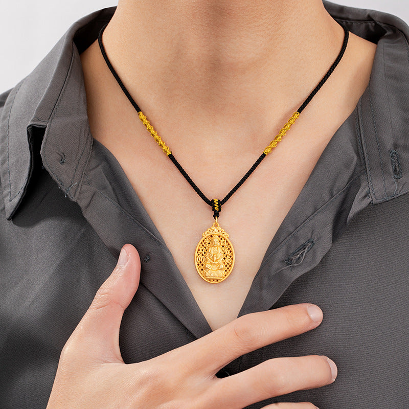 Guanyin Lotus Pendant-Auspicious Blessings