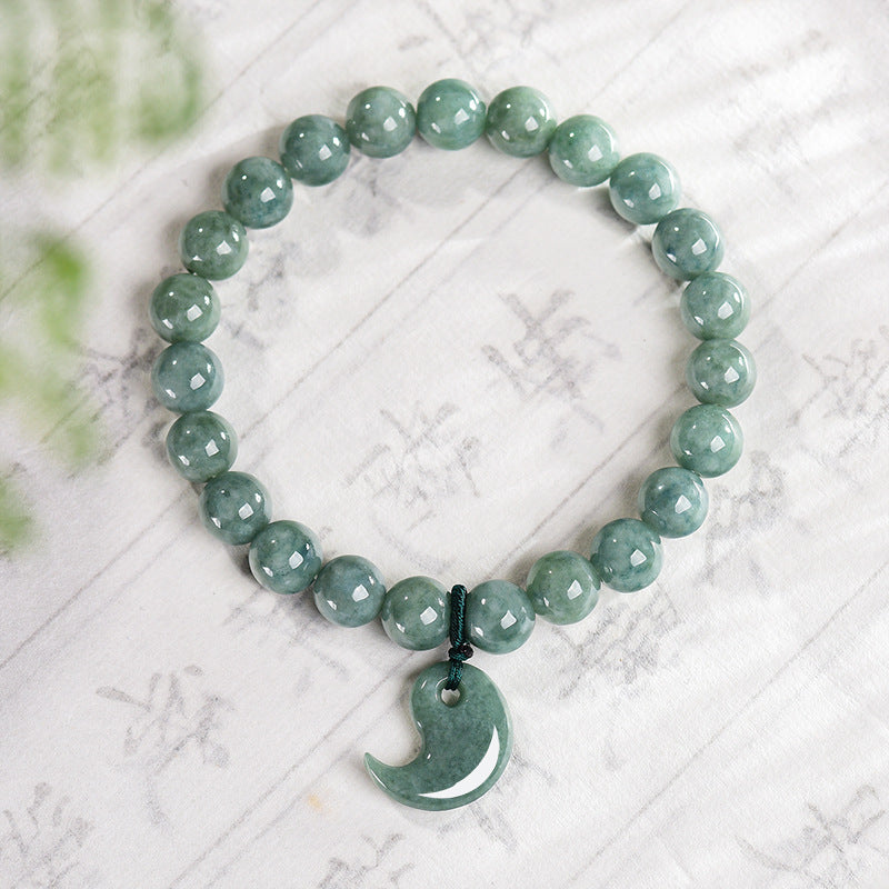 Taiji Magatama Jade Bracelet-Balance, Harmony & Peace