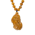Yellow Jade Pixiu Pendant Necklace-Attract Wealth