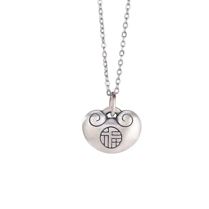 Fu 990 Silver Necklace -Lucky and Prosperity