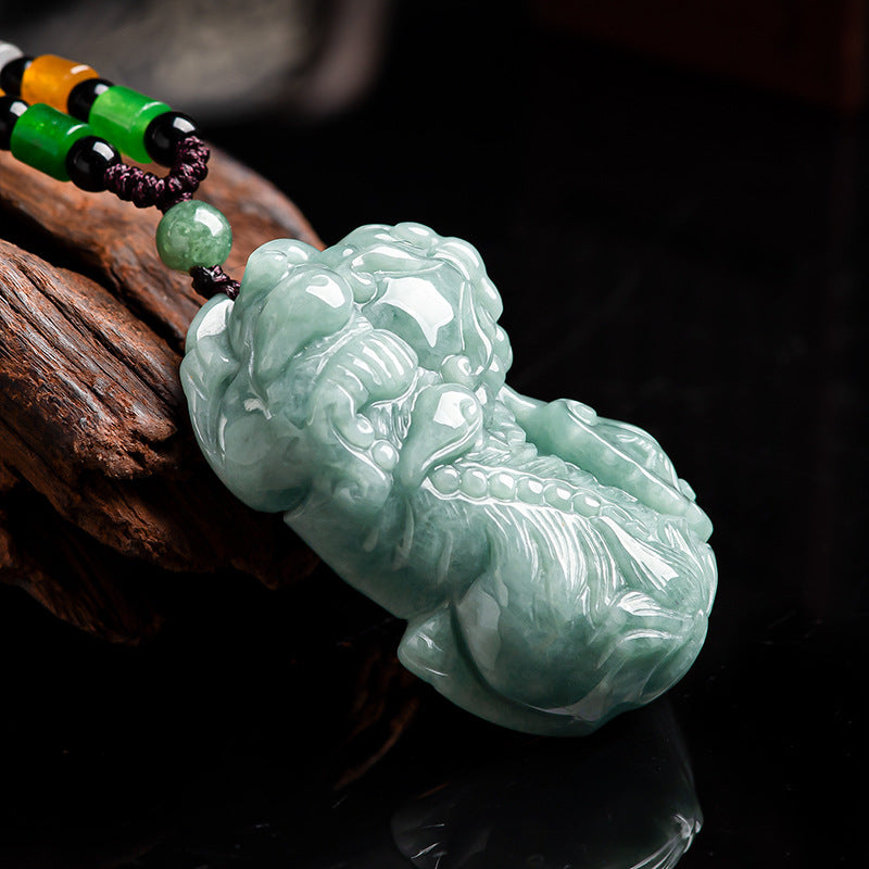 Imperial Wealth Guardian Pixiu Jade Pendant– Ancient Wealth & Protection Talisman