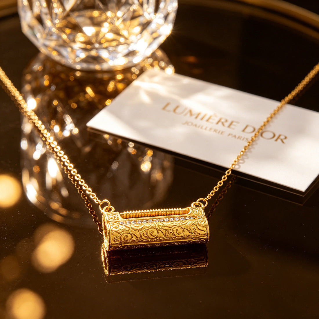 Fengshui Lock Pendant Necklace