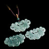 Ice Jade Phoenix Hand-Carved Pendant-Protection and Prosperity