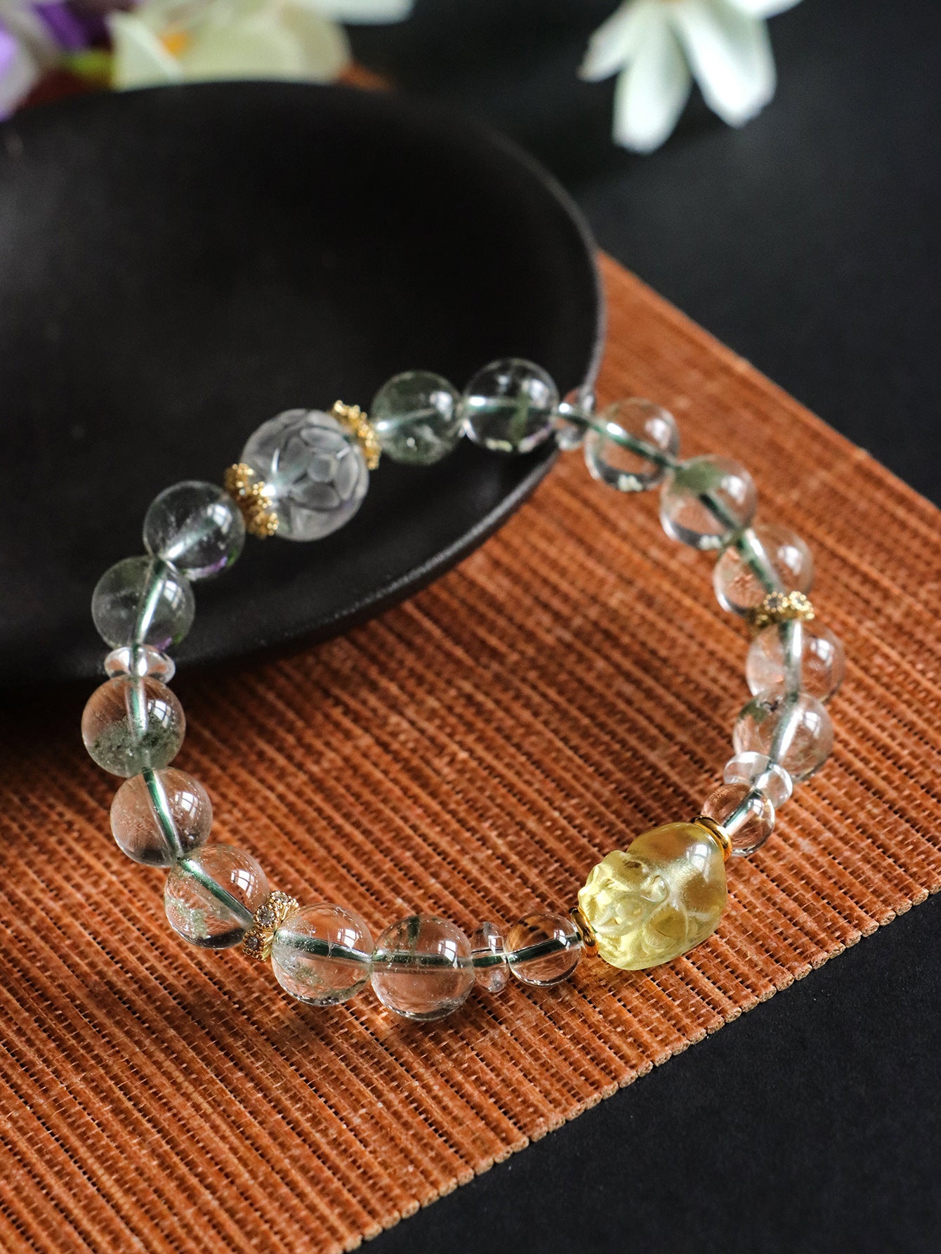 Green Phantom Quartz Pi Xiu Bracelet-Divine Protection