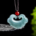 Ruyi Lucky Pendant-Ice Jade