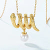 2025 Chinese New Year Of Snake Pearl Necklace-Passion & Determination