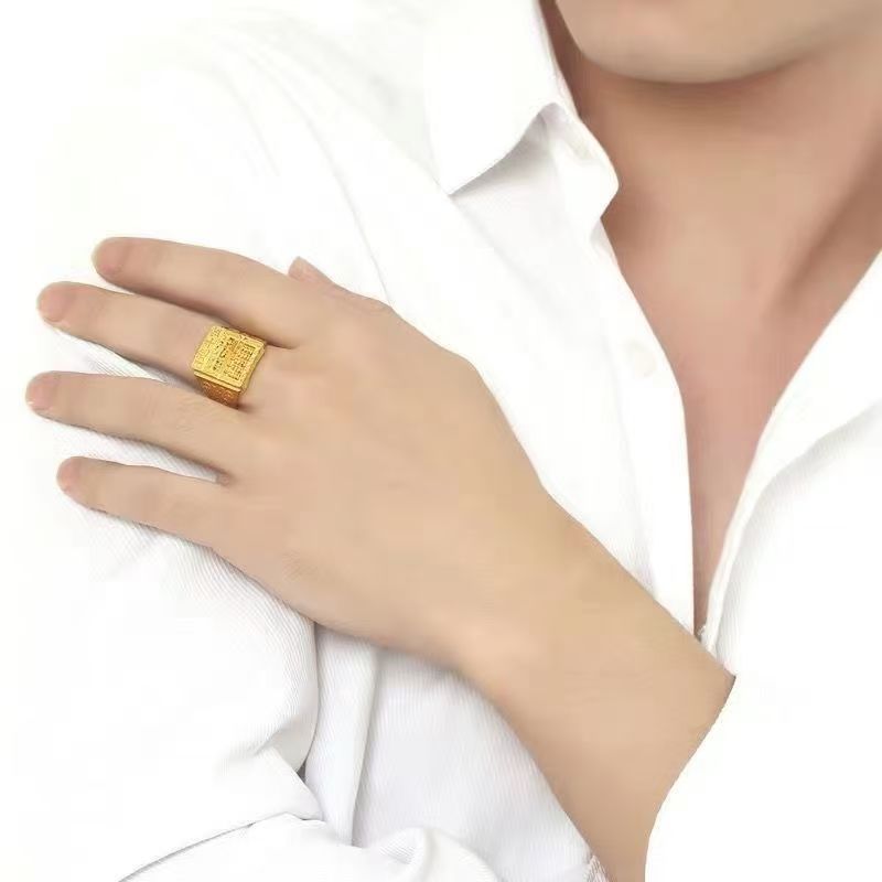 Golden Abacus Raking In Money Daily Ring -Wealth&Prosperity