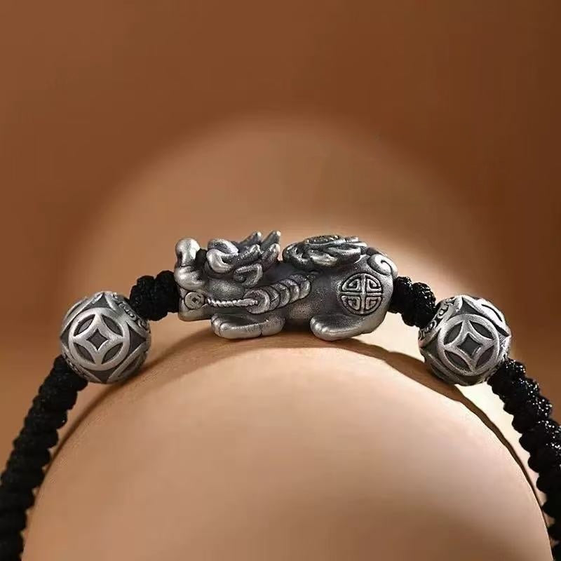 Pixiu Bracelet-925 Oxidized Sterling Silver