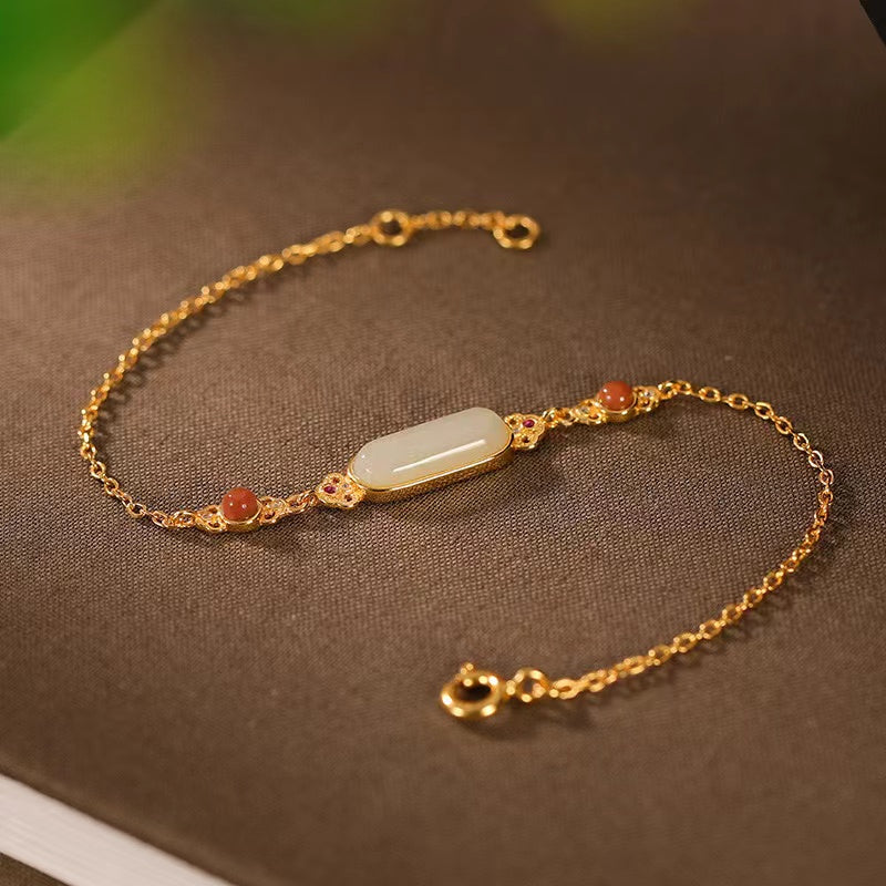 Hetian Jade Pinan Bracelet-Good Fortune and Prosperity