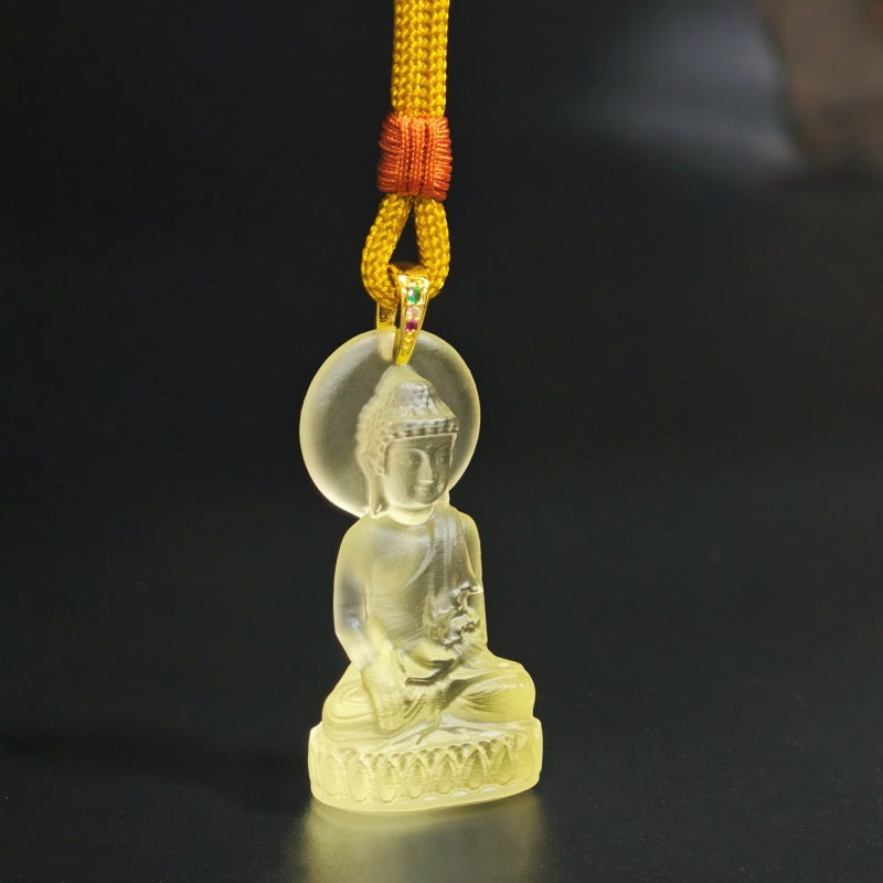 Liuli Shakyamuni Buddha Pendant–Spiritual Protection