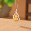 Rotatable Gold Wulu Fu Necklace - wealth and prosperity