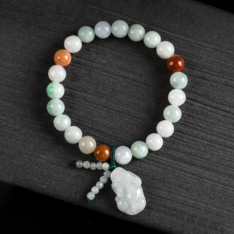 Green Jade Pixiu Feng Shui Bracelet