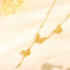 Gold Butterfly Cascade Necklace — Transformation · Lightness · New Beginnings