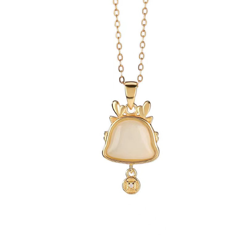 Wealth Coin Dragon Necklace -Fortune Prosperity