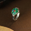 Quiet Renewal-Lotus Leaf Red Agate Ring