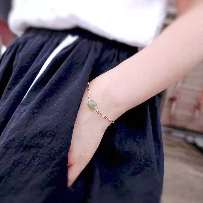 Hetian Jade Bracelet-Double Happiness