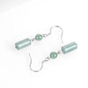 Natural White Jadeite Earrings-Peace of mind